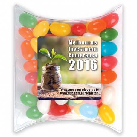 Promotional Jelly Beans  - Assorted Colour Mini Jelly Beans in Pillow Pack