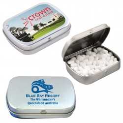 Branded Mints  - Sugar Free Breath Mints in Silver Tin