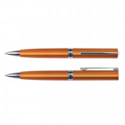 Plastic Promotional Pens  - Gemini Metallic Pen Plastic