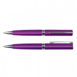 Plastic Promotional Pens  - Gemini Metallic Pen Plastic