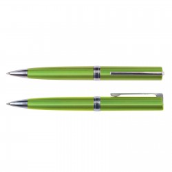 Plastic Promotional Pens  - Gemini Metallic Pen Plastic