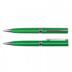 Plastic Promotional Pens  - Gemini Metallic Pen Plastic