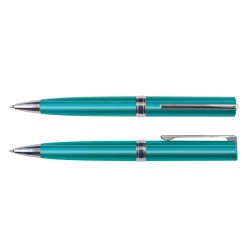 Plastic Promotional Pens  - Gemini Metallic Pen Plastic
