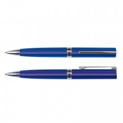Plastic Promotional Pens  - Gemini Metallic Pen Plastic