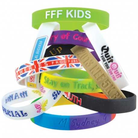 Novelties  - 12mm Wide Silicone Wrist Band