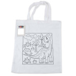 Pencils - Colouring Short Handle Cotton Bag &amp; Crayons