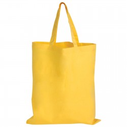 Fashion Tote Bags  - Coloured Cotton Short Handle Tote Bag