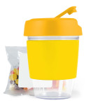 Reusable Coffee Cups - Plastic &amp; Ceramic - Kick Coffee Cup with Jelly Beans