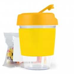 Reusable Coffee Cups - Plastic & Ceramic  - Kick Coffee Cup with Jelly Beans