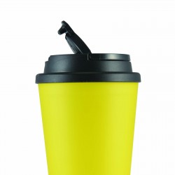 Reusable Coffee Cups - Plastic & Ceramic  - Aroma Coffee Cup / Handle Lid 350ml