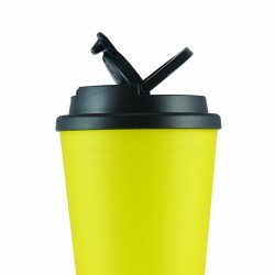 Reusable Coffee Cups - Plastic & Ceramic  - Aroma Coffee Cup / Handle Lid 350ml