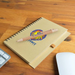 Promotional Journals &amp; Noteboooks - Savannah Notebook / Eco Matador Pen