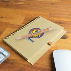 Promotional Journals & Noteboooks  - Savannah Notebook / Eco Matador Pen