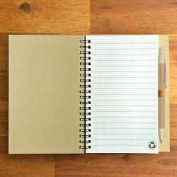Promotional Journals & Noteboooks  - Savannah Notebook / Eco Matador Pen