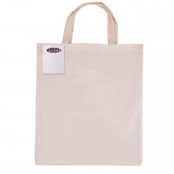 Cotton & Calico Tote Bags  - Colouring Short Handle Calico Bag & Crayons