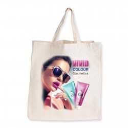 Cotton & Calico Tote Bags  - Supa Shopper Short Handle Calico Bag