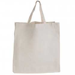 Cotton & Calico Tote Bags  - Supa Shopper Short Handle Calico Bag