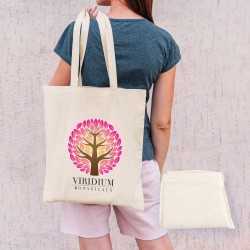 Cotton & Calico Tote Bags  - Urban Shopper Folding Calico Bag (LH)