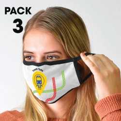 Face Masks  - 3 Pack - Shield Face Masks