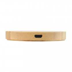 Phone & Tablet Chargers  - Arc Round Bamboo Wireless Charger
