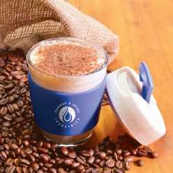 Reusable Coffee Cups - Glass  - Vienna Eco Coffee Cup / Silicone Band 320ml