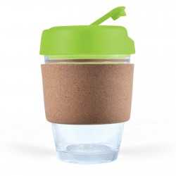 Reusable Coffee Cups - Glass  - Vienna Coffee Cup / Cork Band 320ml