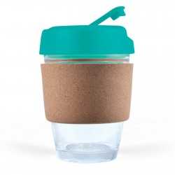 Reusable Coffee Cups - Glass  - Vienna Coffee Cup / Cork Band 320ml