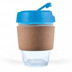 Reusable Coffee Cups - Glass  - Vienna Coffee Cup / Cork Band 320ml