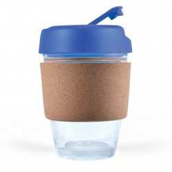Reusable Coffee Cups - Glass  - Vienna Coffee Cup / Cork Band 320ml