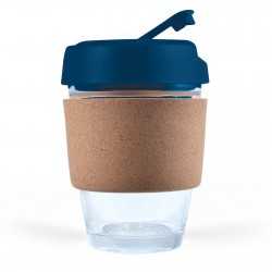Reusable Coffee Cups - Glass  - Vienna Coffee Cup / Cork Band 320ml