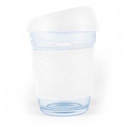 Reusable Coffee Cups - Glass  - Vienna Coffee Cup / Silicone Lid 320ml