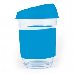 Reusable Coffee Cups - Glass  - Vienna Coffee Cup / Silicone Lid 320ml