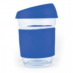 Reusable Coffee Cups - Glass  - Vienna Coffee Cup / Silicone Lid 320ml