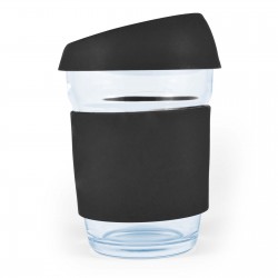 Reusable Coffee Cups - Glass  - Vienna Coffee Cup / Silicone Lid 320ml