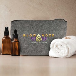 Toiletry Bags  - Montana RPET Felt Cosmetic Bag
