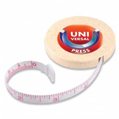 Printed Tape Measures  - Tornado Wheat Fibre Tape Measure