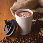 Reusable Coffee Cups - Plastic &amp; Ceramic - Aroma Eco Cup / Comfort Lid 350ml