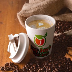 Reusable Coffee Cups - Plastic & Ceramic  - Aroma Eco Cup / Eco Comfort Lid 350ml