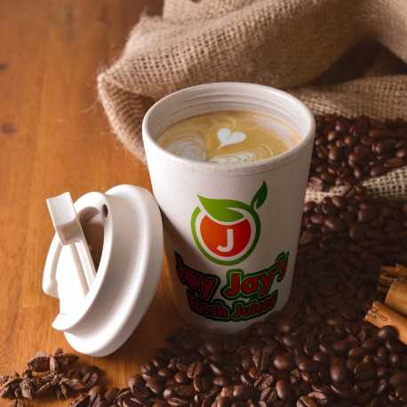 Reusable Coffee Cups - Plastic & Ceramic  - Aroma Eco Cup / Eco Comfort Lid 350ml
