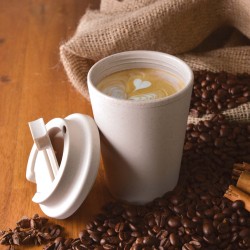 Reusable Coffee Cups - Plastic & Ceramic  - Aroma Eco Cup / Eco Comfort Lid 350ml