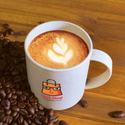 Reusable Coffee Cups - Plastic & Ceramic  - Vulcan Wheat Fibre Mug 300ml