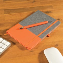 Promotional Journals & Noteboooks  - Venture Bondi Notebook A5 / Austin Pen