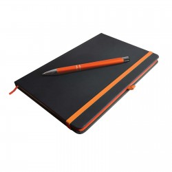 Promotional Journals & Noteboooks  - Venture Supreme Notebook A5 / Napier Pen
