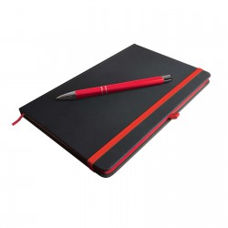 Promotional Journals & Noteboooks  - Venture Supreme Notebook A5 / Napier Pen