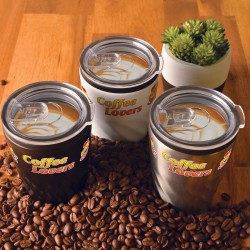 Reusable Coffee Cups - Metal  - Aztec Coffee Cup 300ml