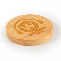 Bottle Openers  - Discus Bamboo Bottle Opener Coaster