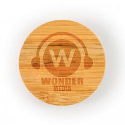 Bottle Openers  - Discus Bamboo Bottle Opener Coaster