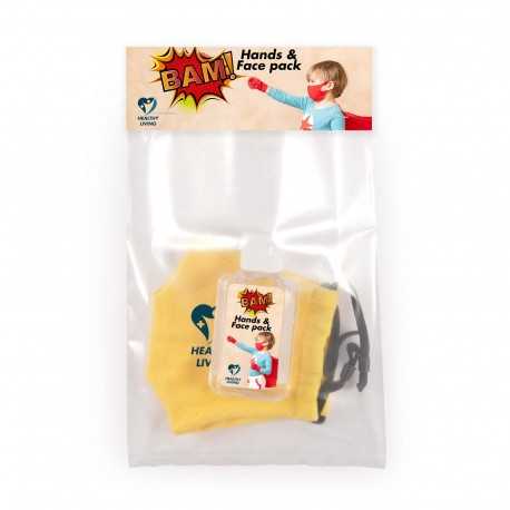 Face Masks  - Childrens Mask and Hand Sanitiser Pack