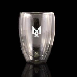 Reusable Coffee Cups - Glass  - Sierra Double Wall Glass Cup 350ml