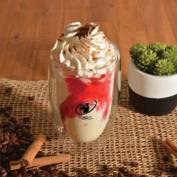 Reusable Coffee Cups - Glass  - Sierra Double Wall Glass Cup 450ml